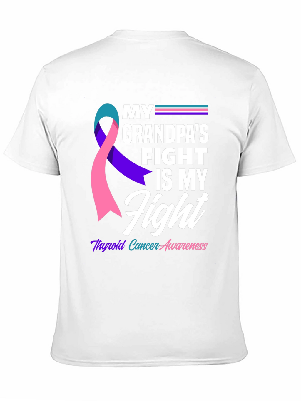 Thyroid Cancer Awareness T-Shirt - Grandpas Fight