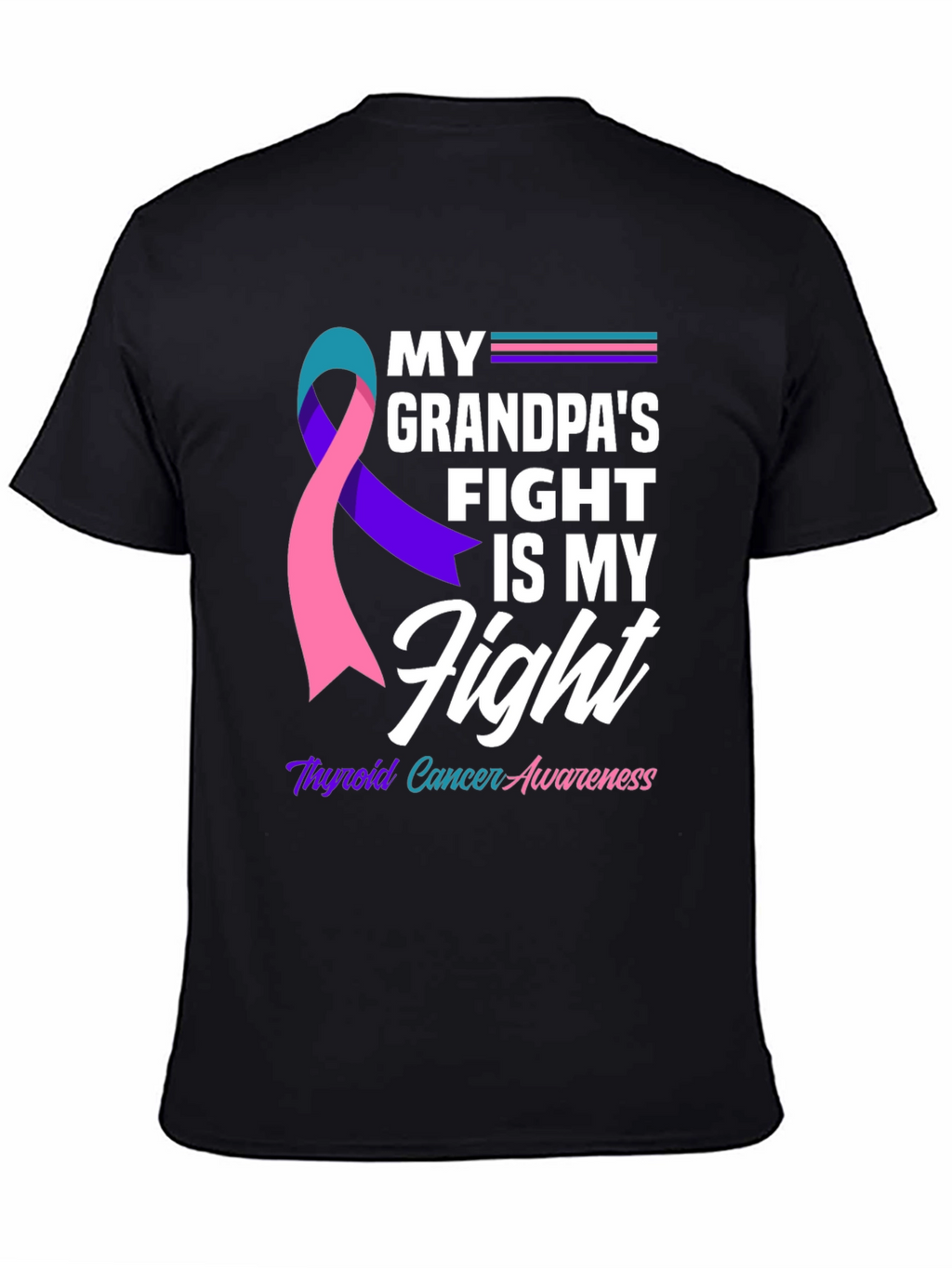 Thyroid Cancer Awareness T-Shirt - Grandpas Fight