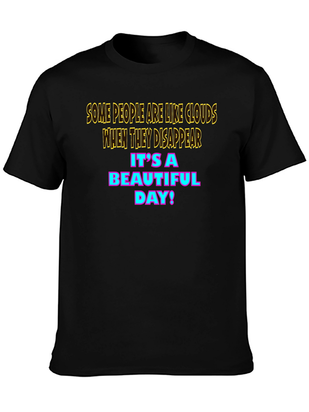 Humorous Cloud Graphic T-Shirt