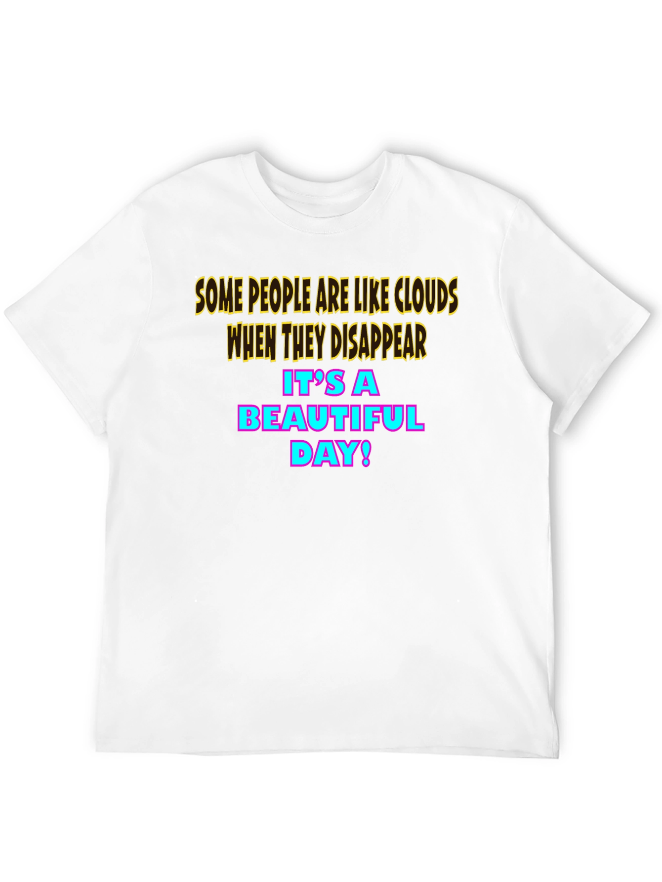 Humorous Cloud Graphic T-Shirt
