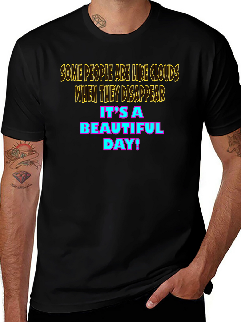 Humorous Cloud Graphic T-Shirt