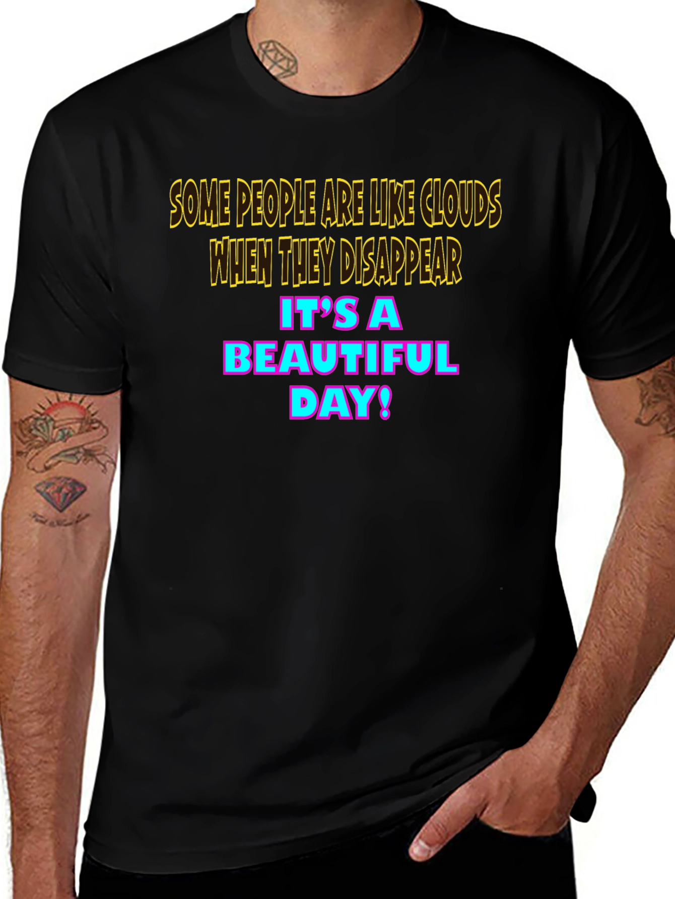 Humorous Cloud Graphic T-Shirt