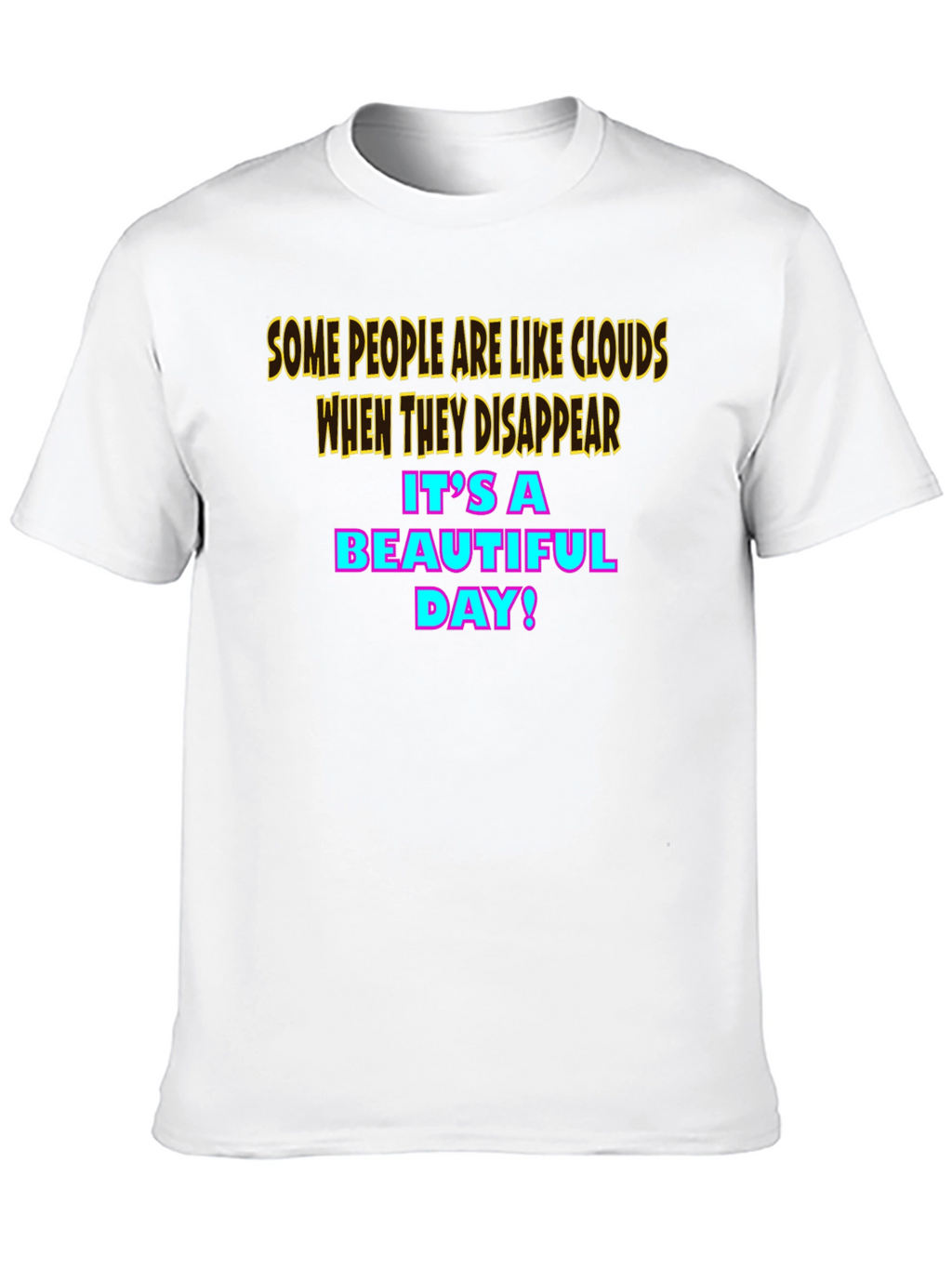 Humorous Cloud Graphic T-Shirt