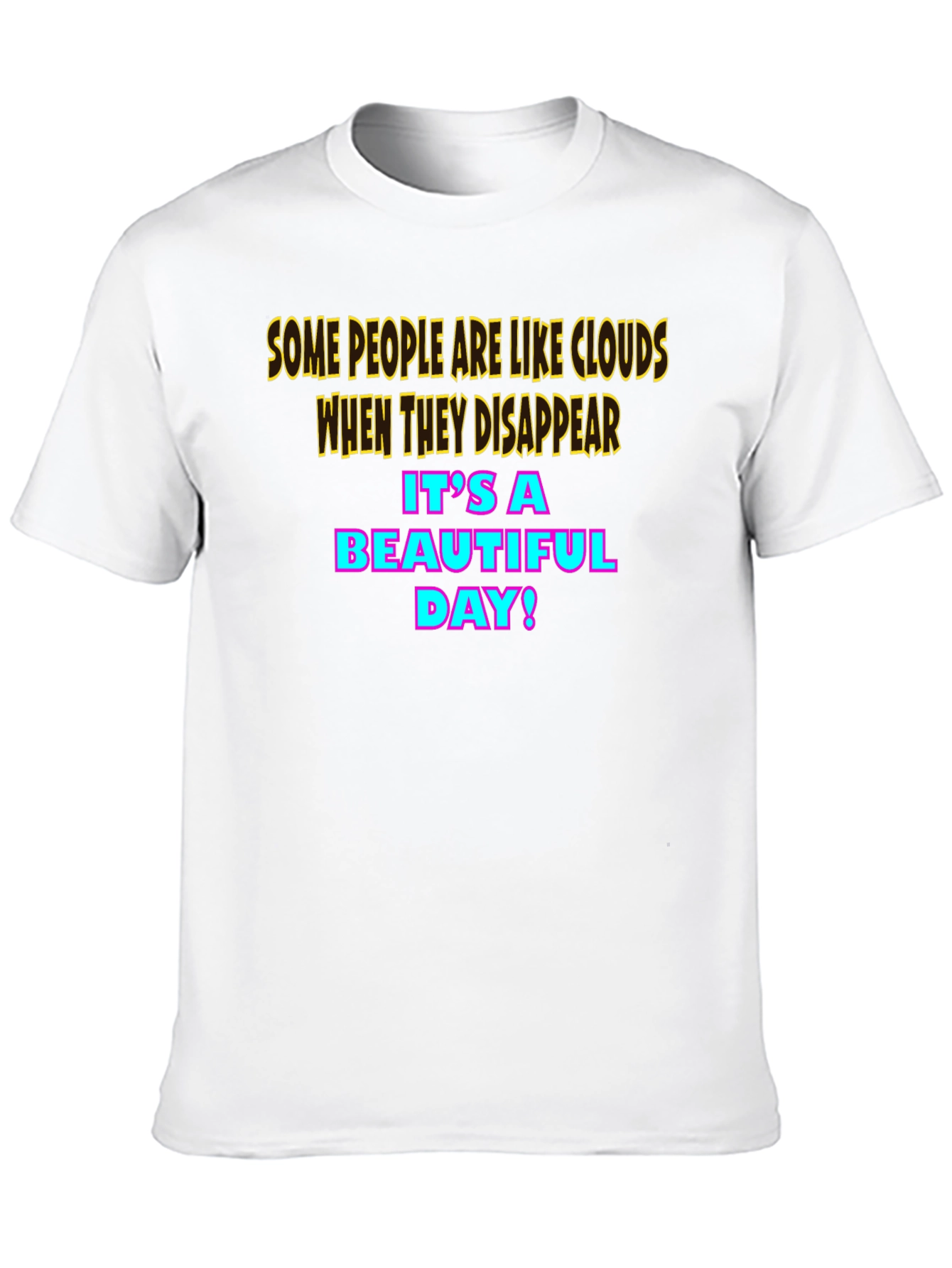 Humorous Cloud Graphic T-Shirt