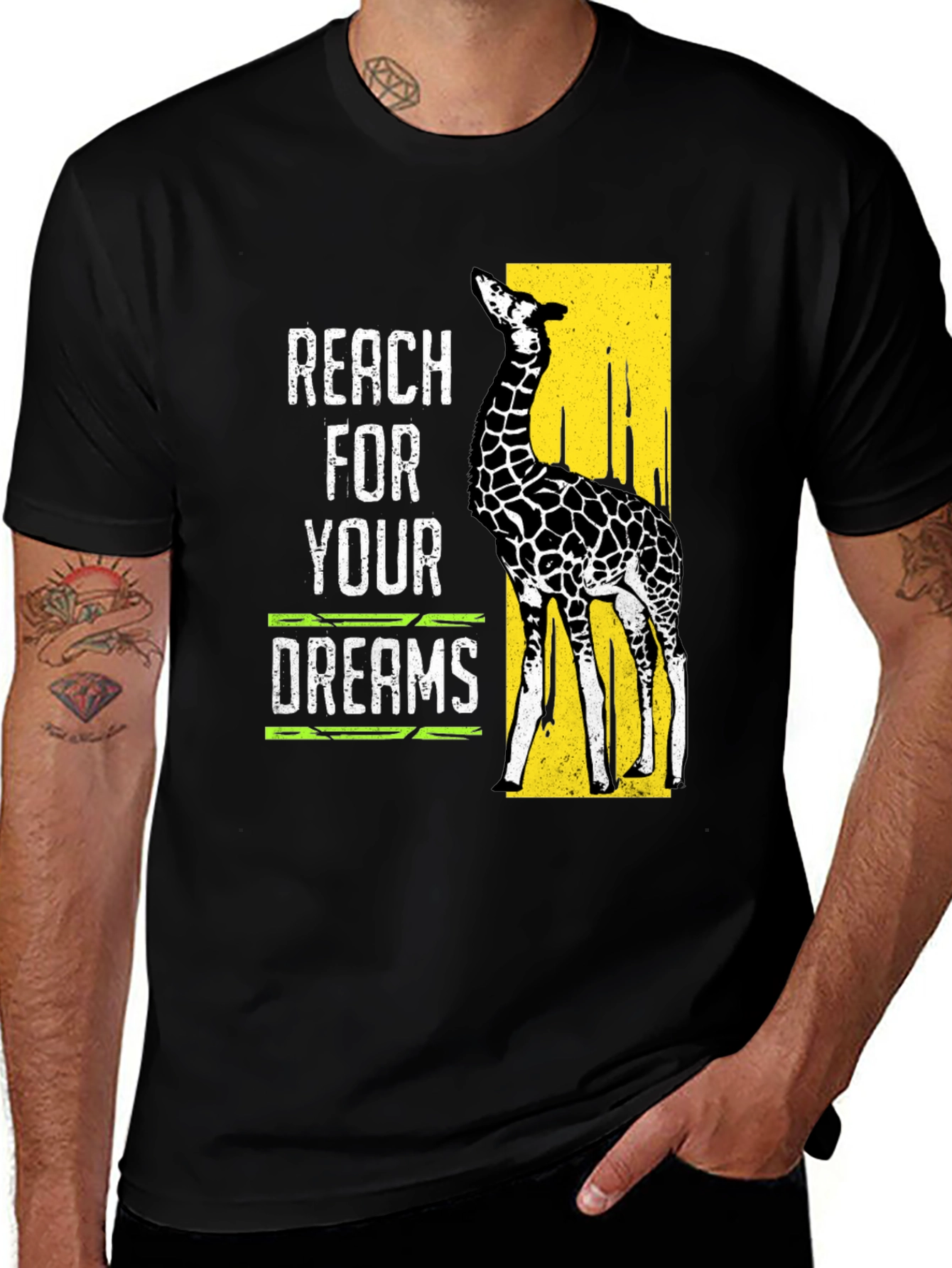 Reach For Your Dreams Giraffe Graphic Tee