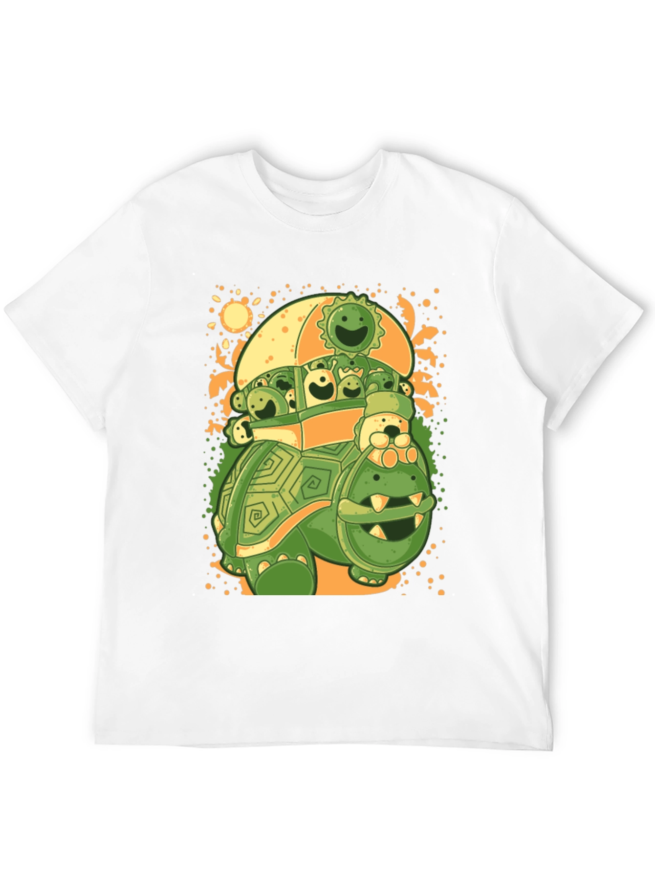 Turtle with Friends Graphic T-Shirt
