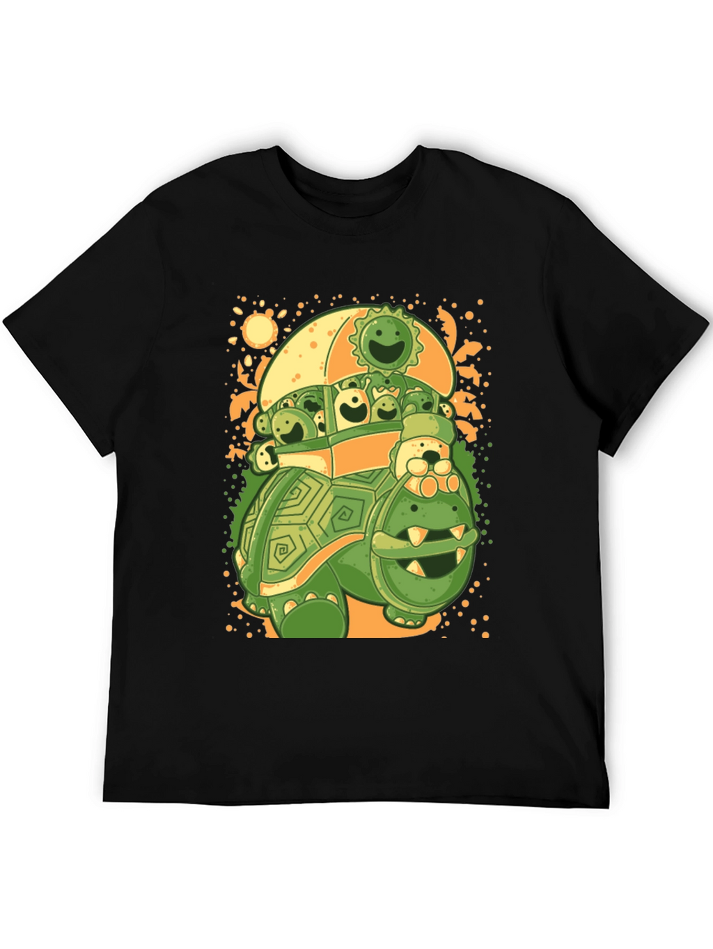 Turtle with Friends Graphic T-Shirt