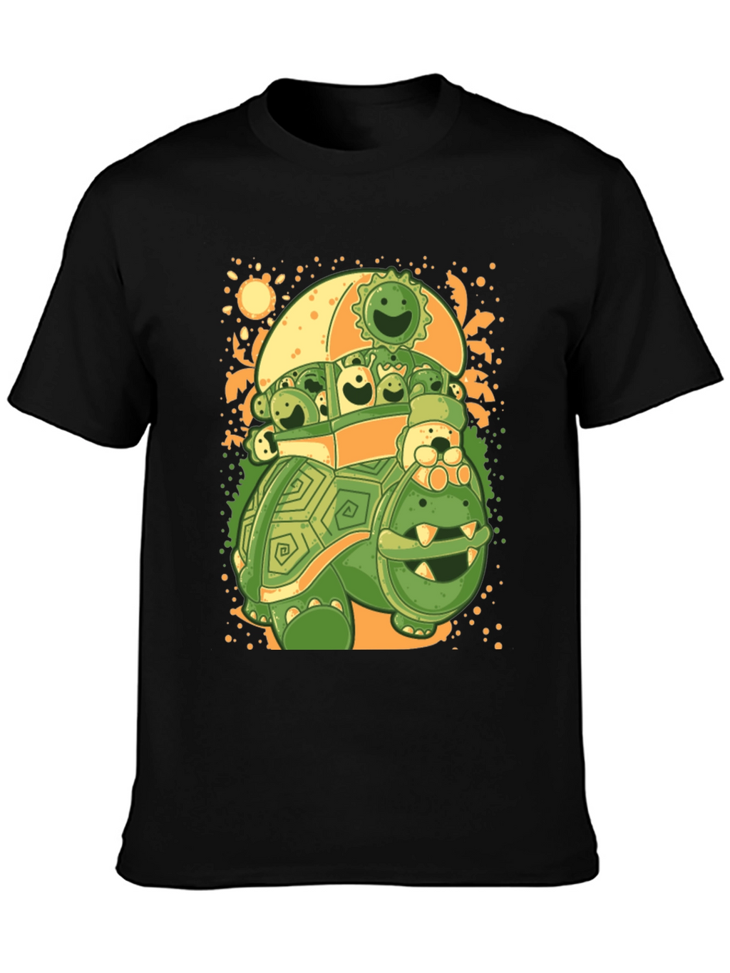 Turtle with Friends Graphic T-Shirt