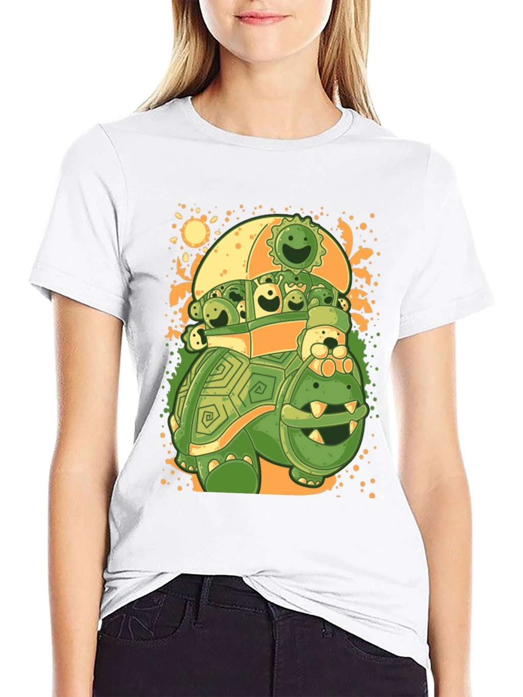 Turtle with Friends Graphic T-Shirt