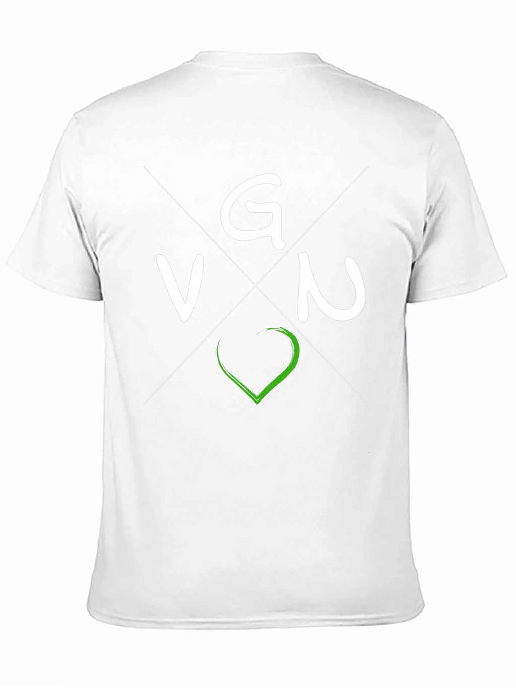 Vegan VGN T-Shirt - Black Crew Neck