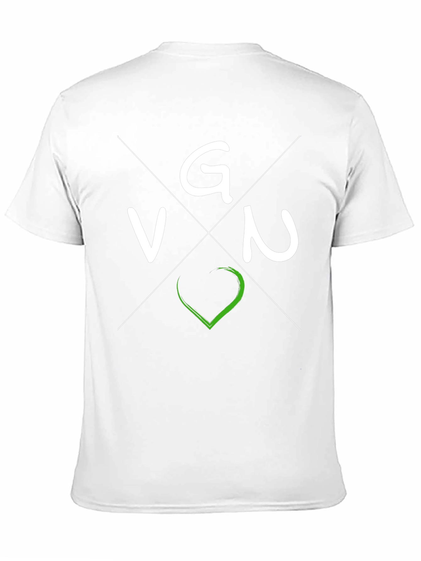 Vegan VGN T-Shirt - Black Crew Neck