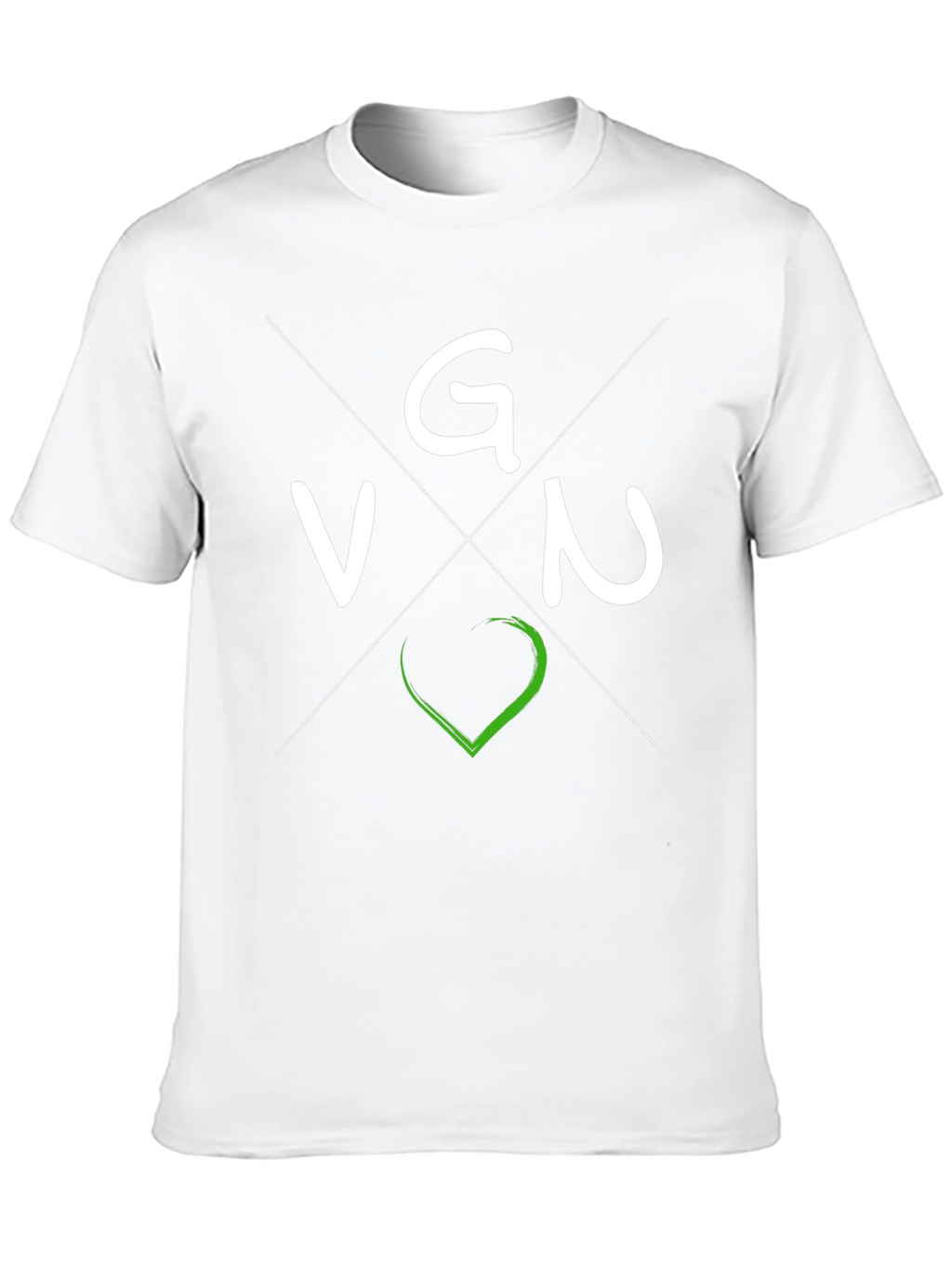 Vegan VGN T-Shirt - Black Crew Neck