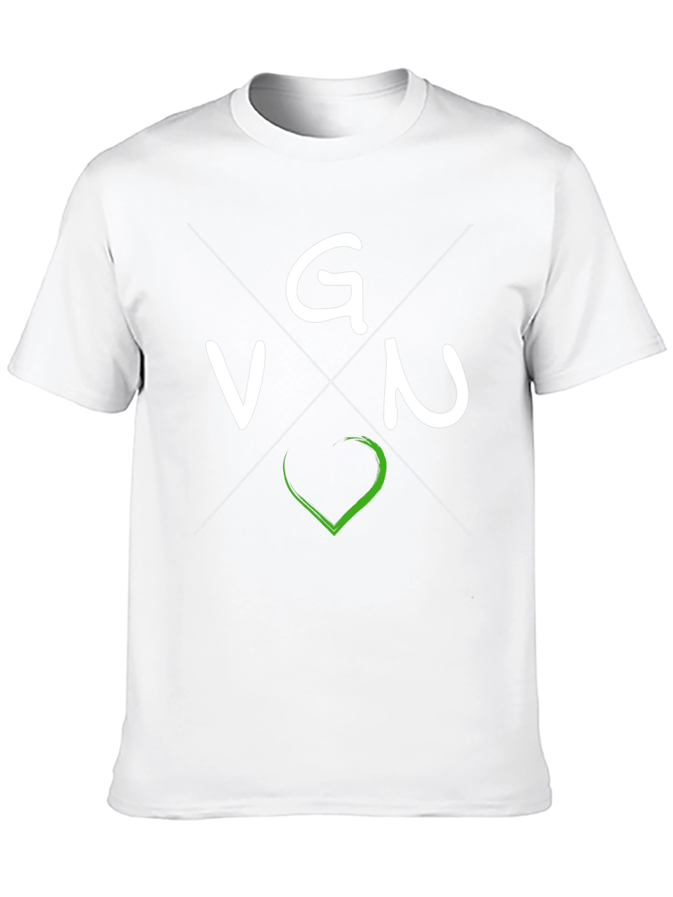 Vegan VGN T-Shirt - Black Crew Neck