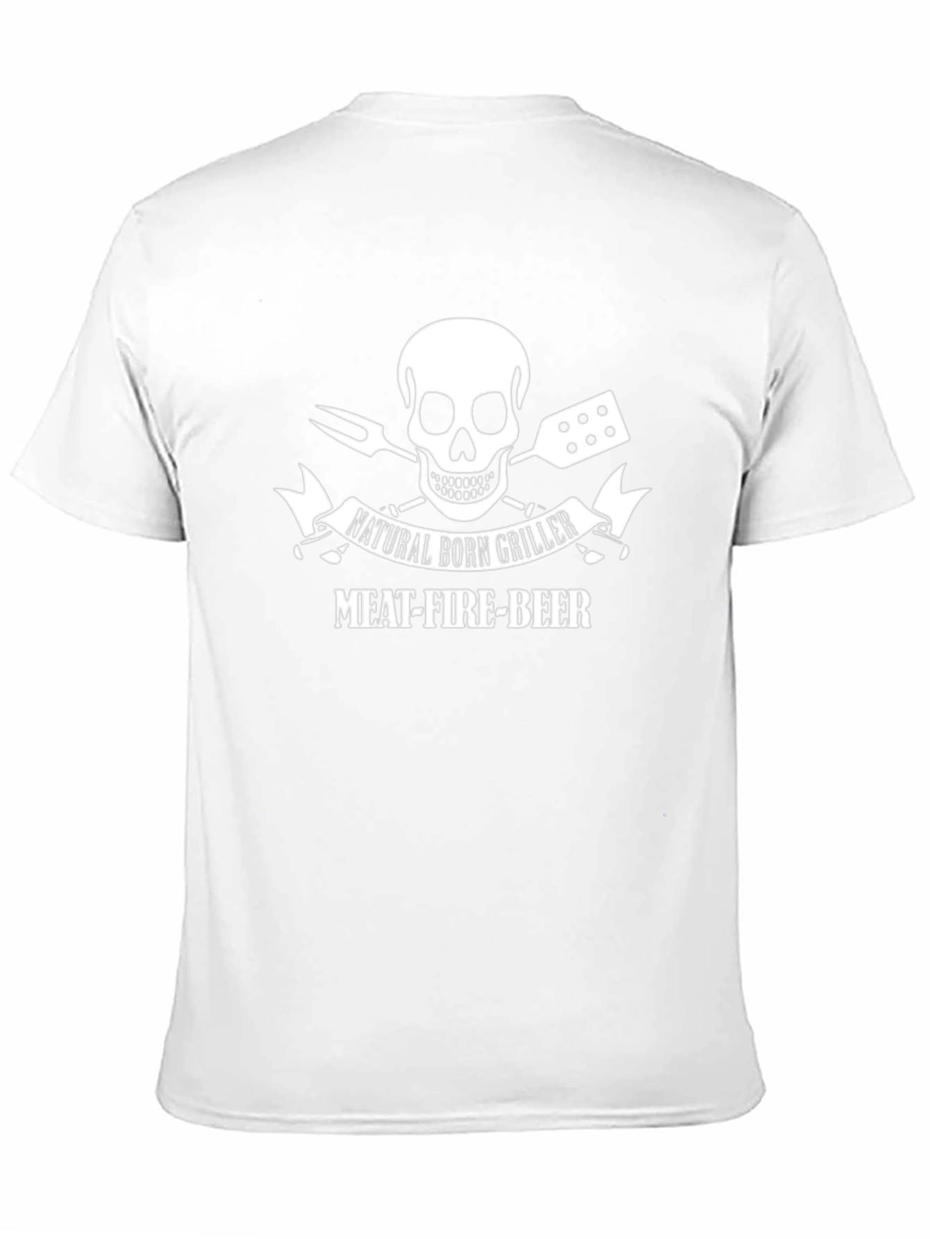 Natural Born Griller - Meat Fire Beer T-Shirt