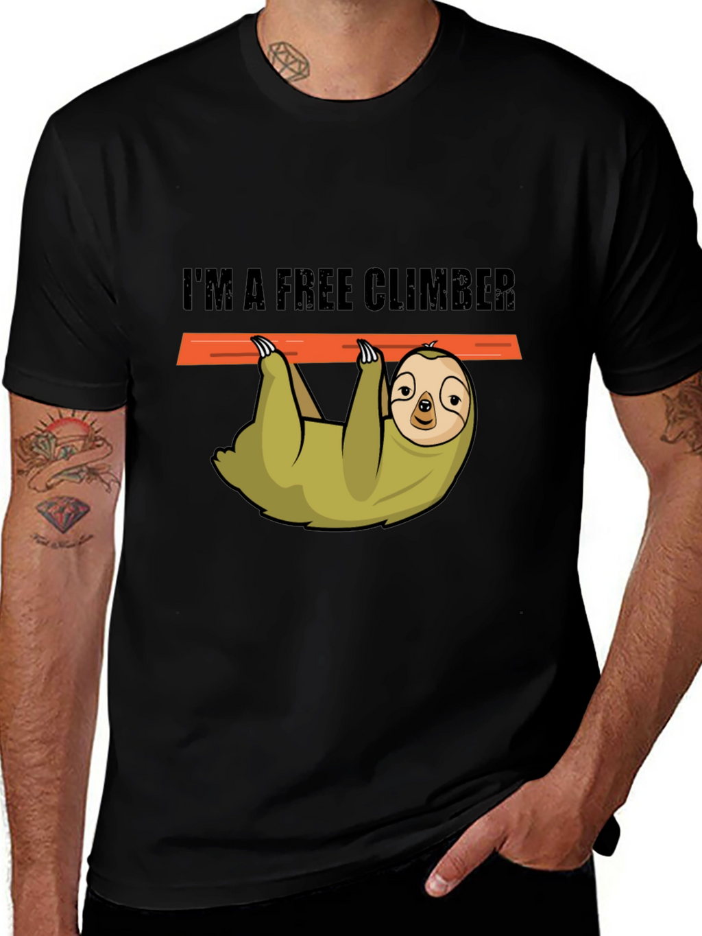 Sloth Free Climber Graphic Tee