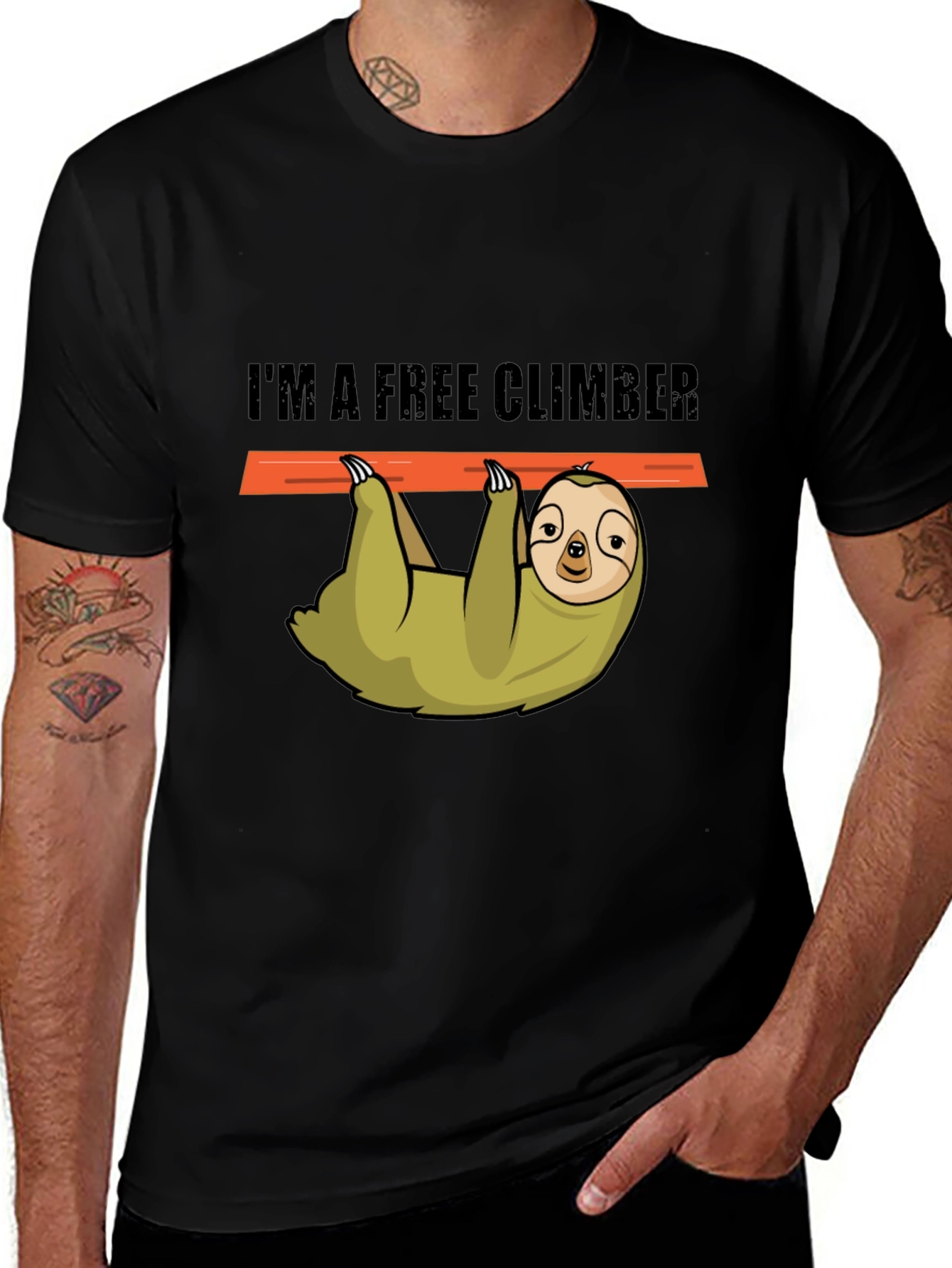 Sloth Free Climber Graphic Tee
