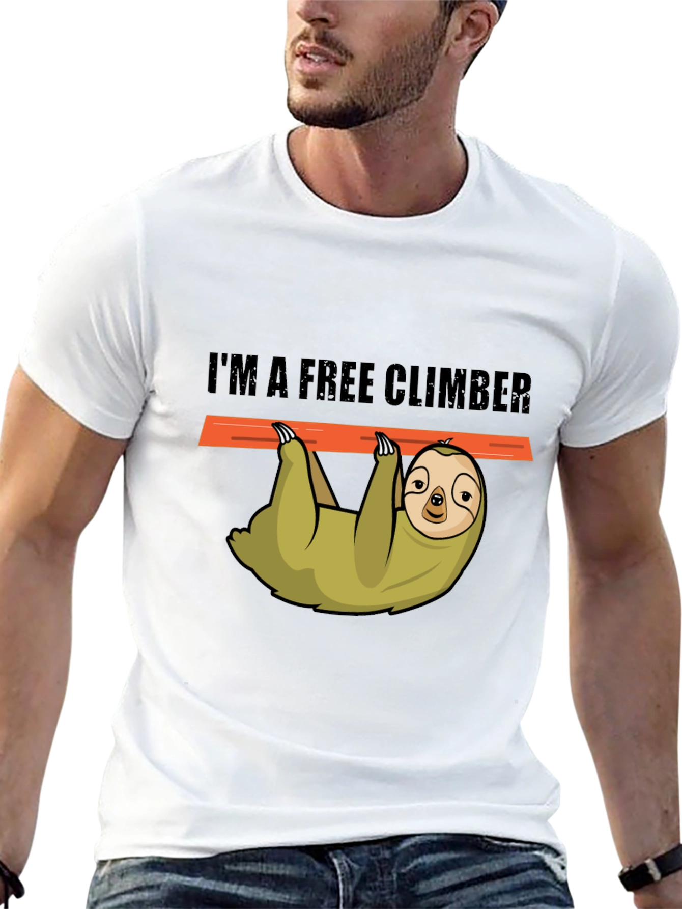 Sloth Free Climber Graphic Tee