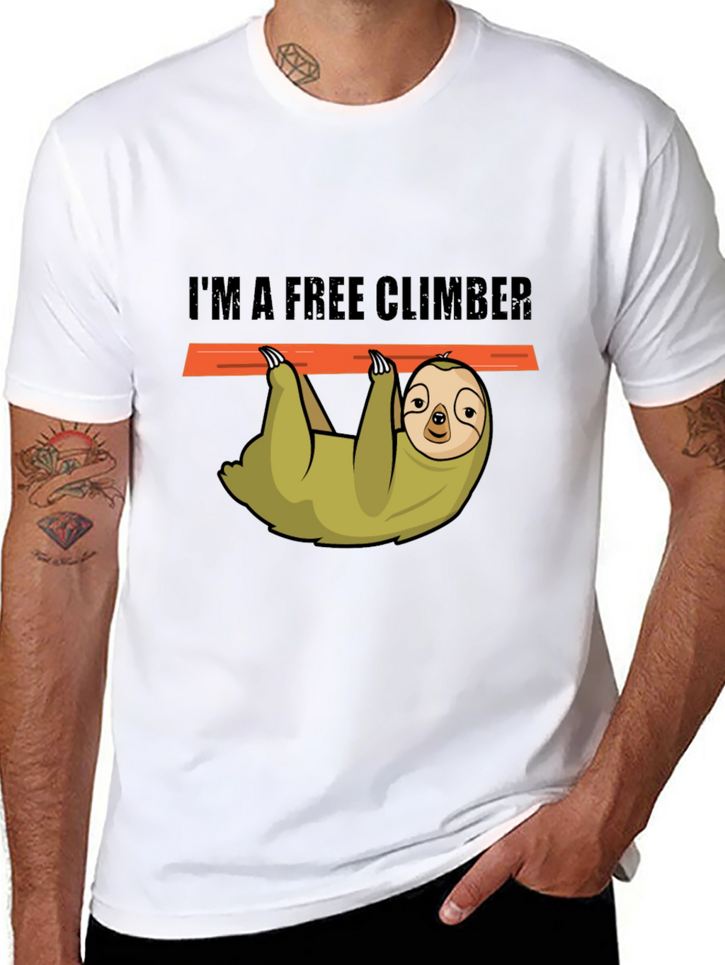 Sloth Free Climber Graphic Tee