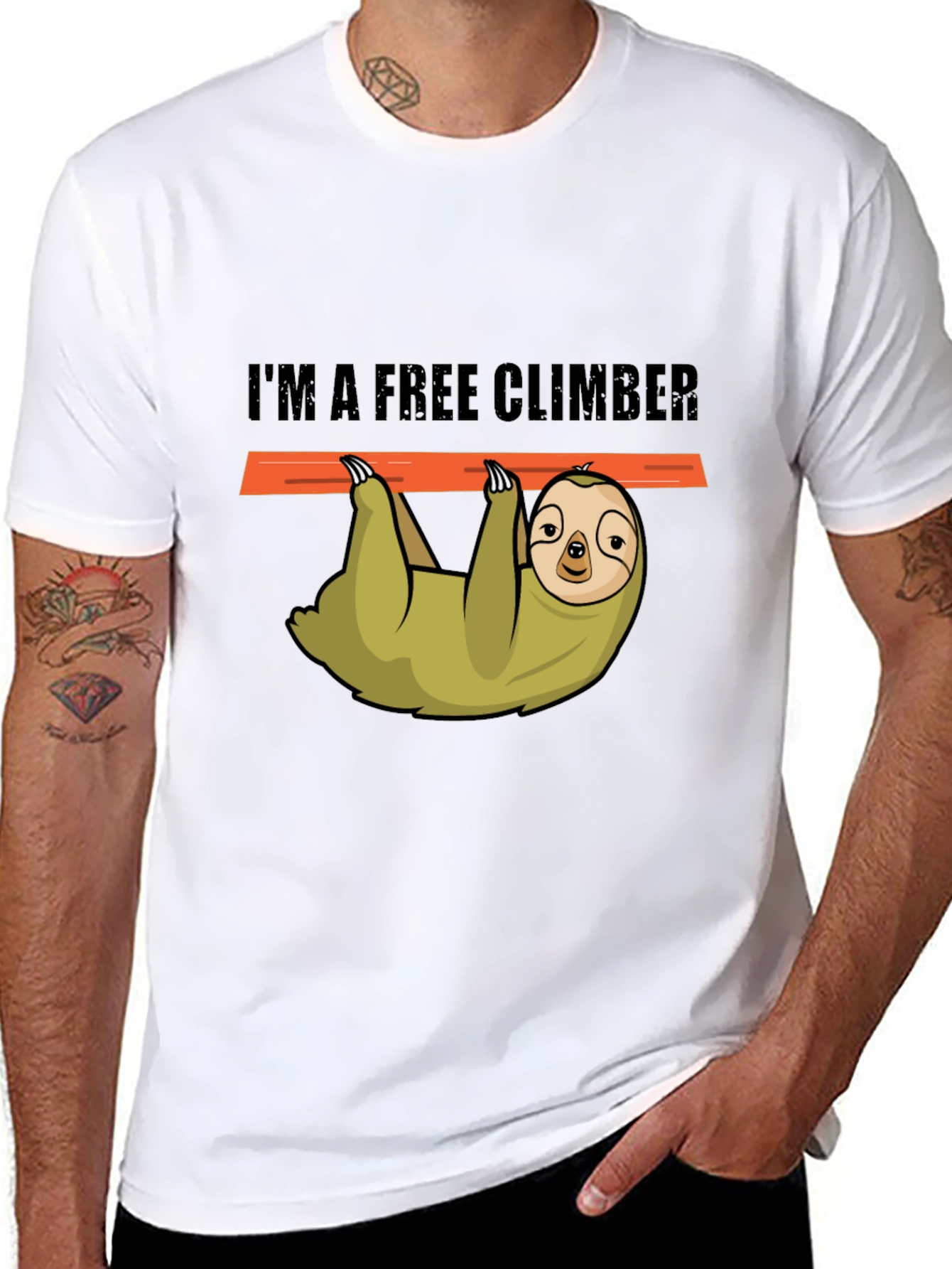 Sloth Free Climber Graphic Tee