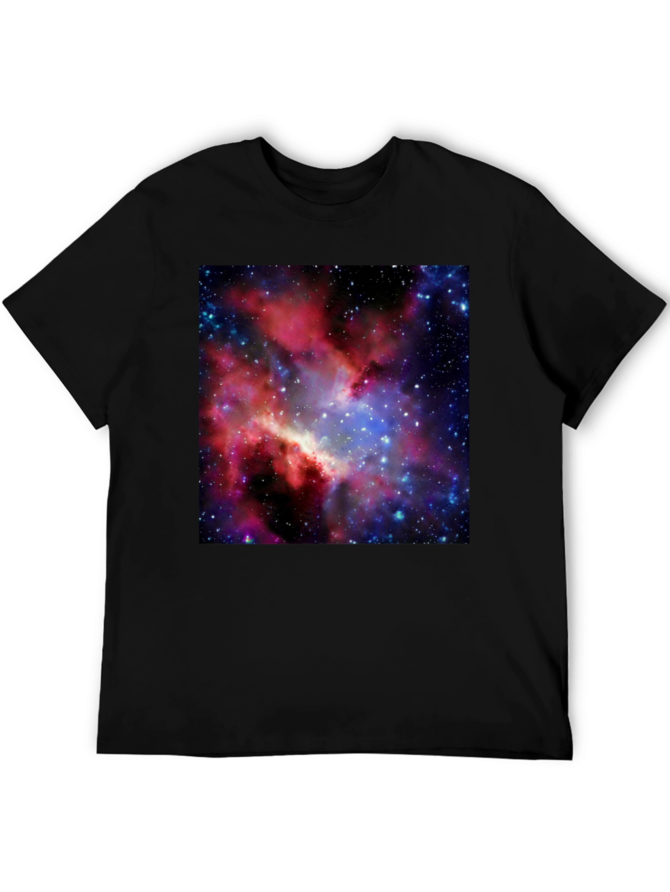 Galaxy Print Black T-Shirt