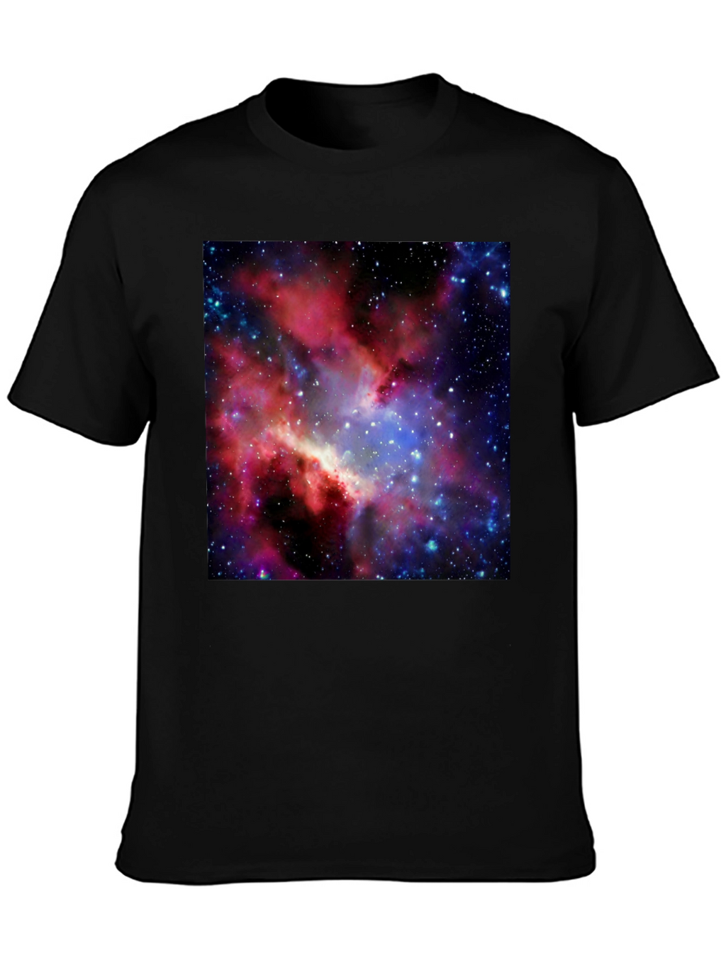 Galaxy Print Black T-Shirt