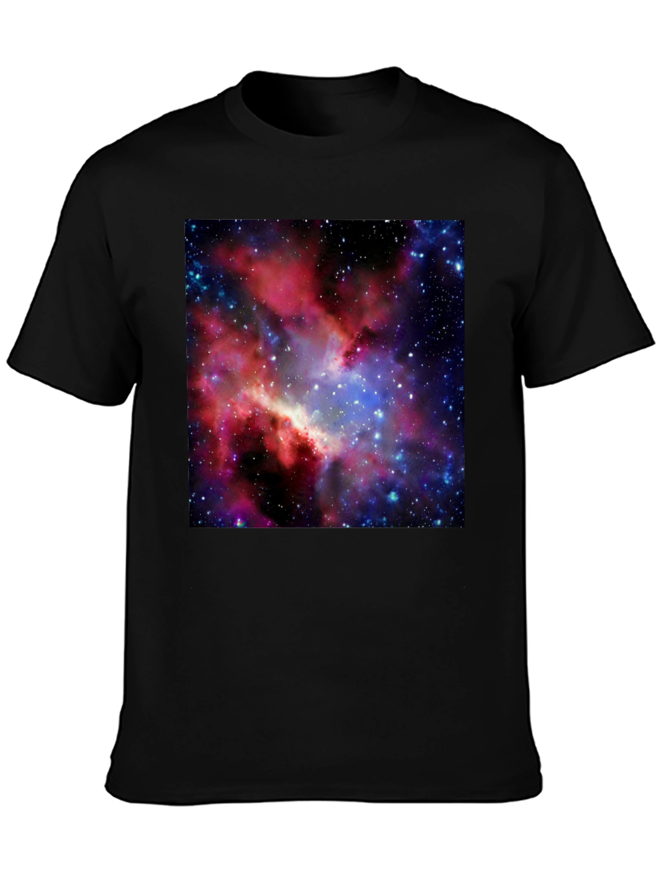 Galaxy Print Black T-Shirt