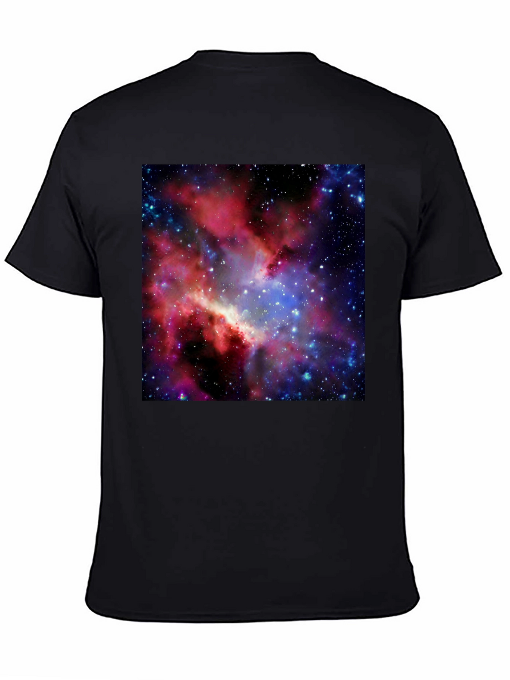 Galaxy Print Black T-Shirt