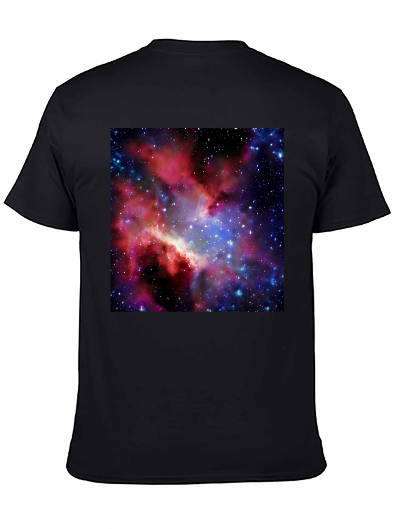 Galaxy Print Black T-Shirt