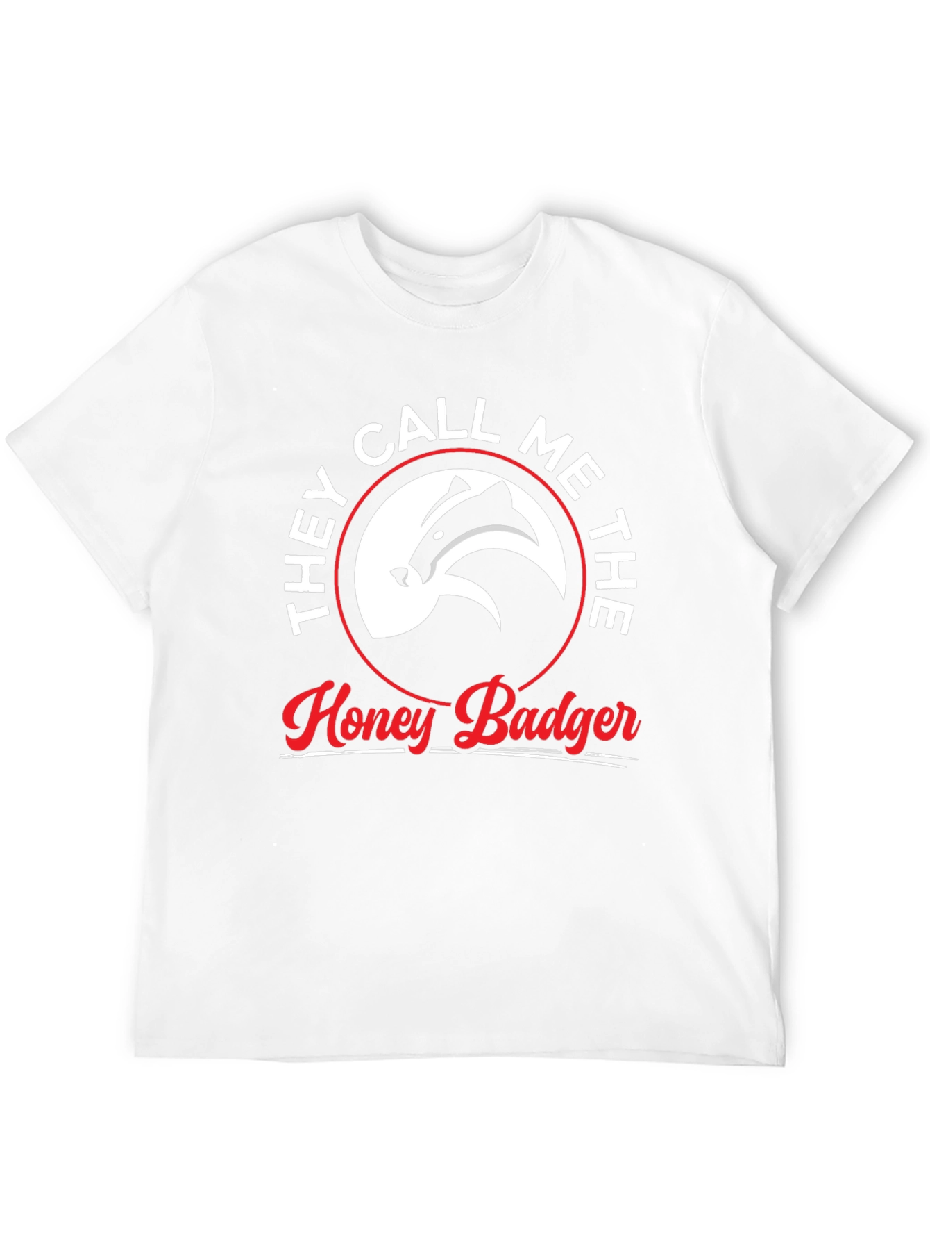 Honey Badger Graphic Tee - Unisex Black Cotton T-Shirt