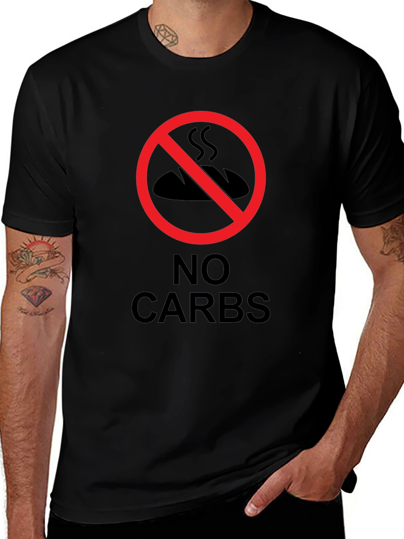 No Carbs T-Shirt - Diet & Fitness