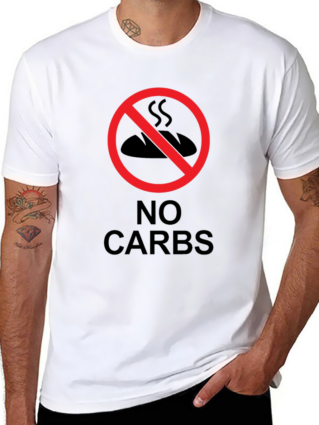 No Carbs T-Shirt - Diet & Fitness