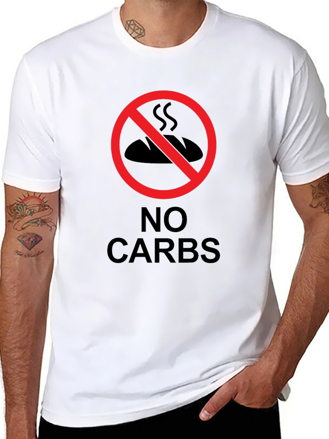 No Carbs T-Shirt - Diet & Fitness