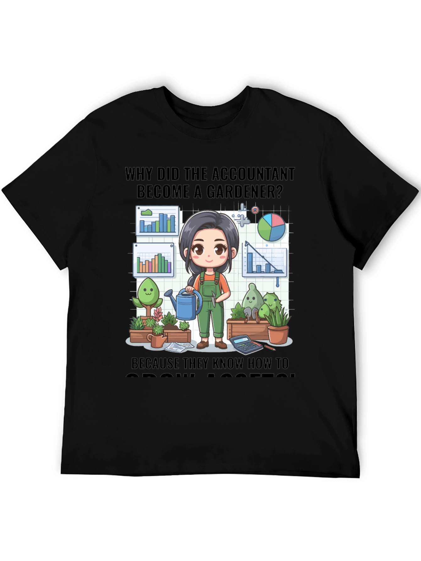 Accountant Gardener T-Shirt: Grow Assets