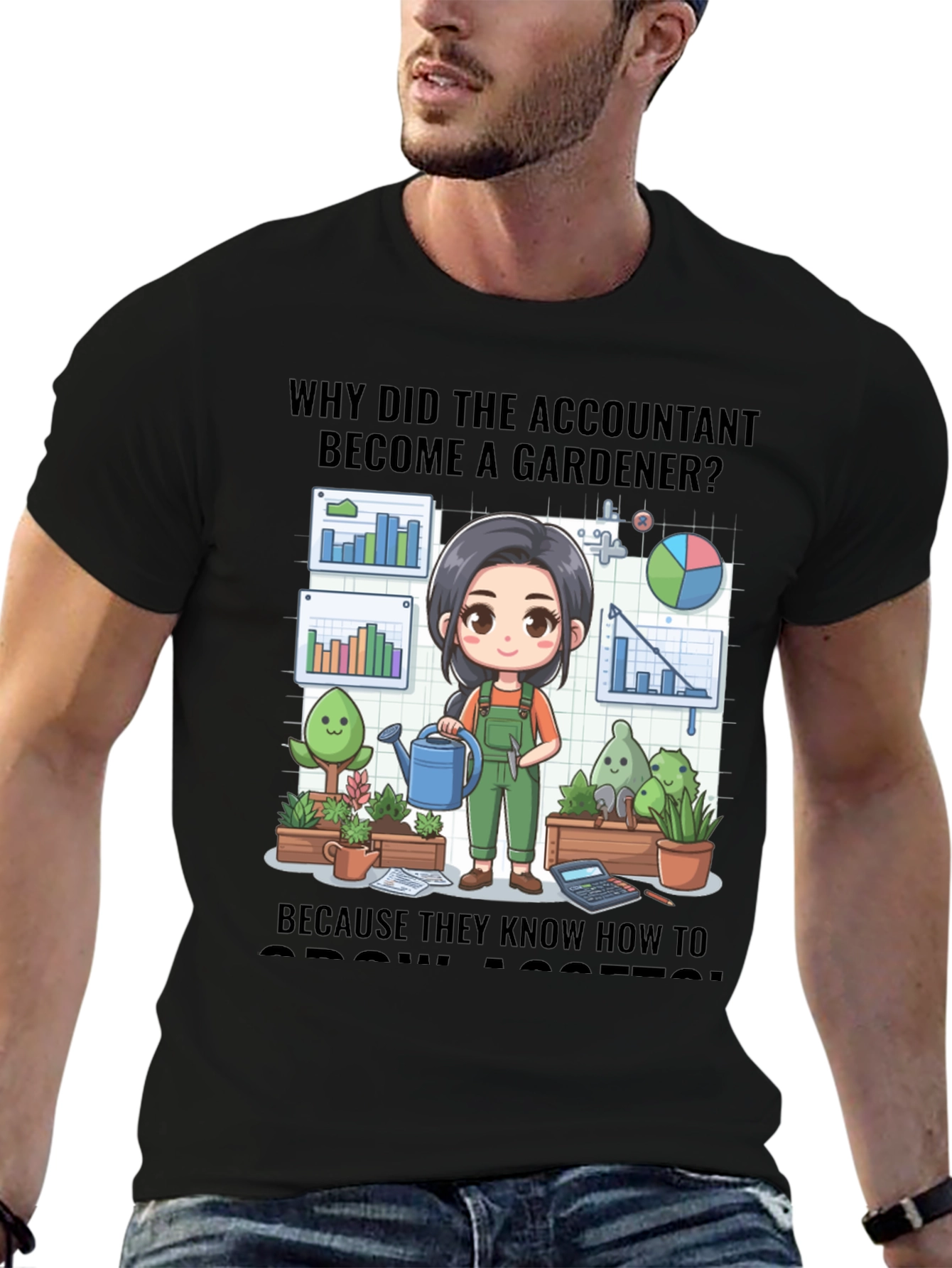 Accountant Gardener T-Shirt: Grow Assets
