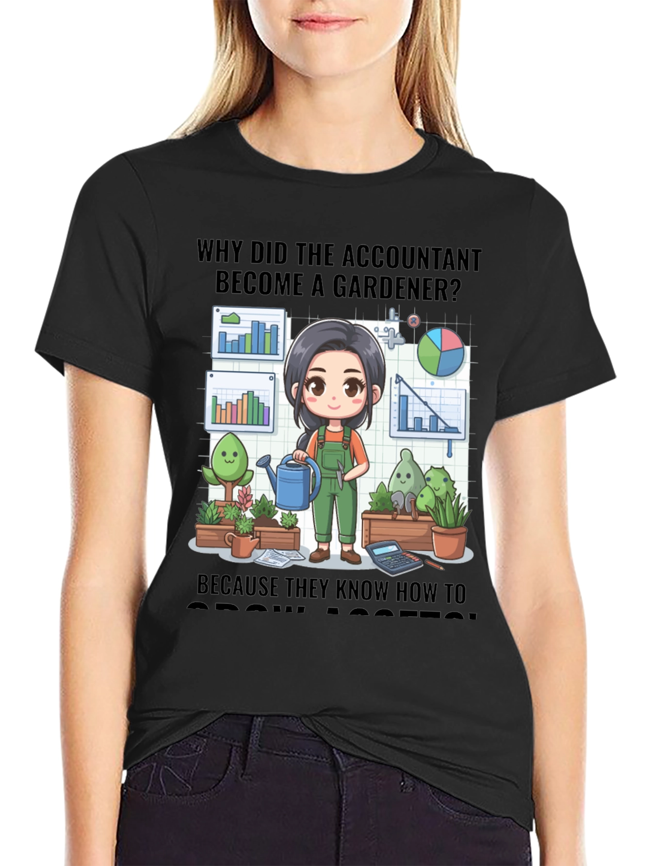 Accountant Gardener T-Shirt: Grow Assets