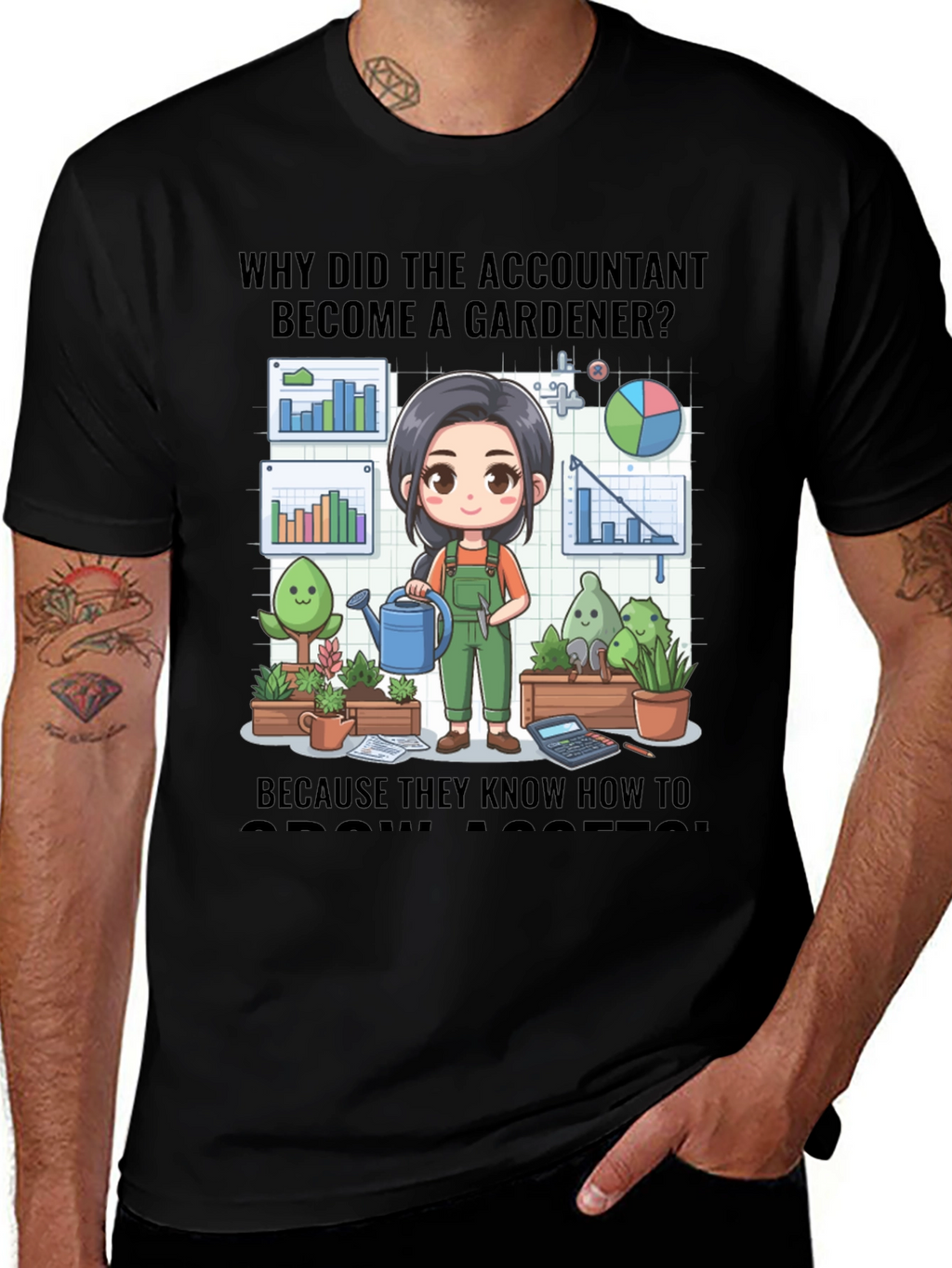 Accountant Gardener T-Shirt: Grow Assets