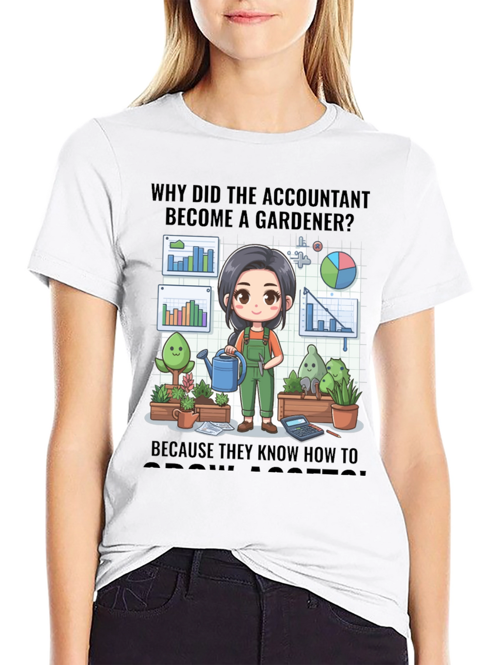 Accountant Gardener T-Shirt: Grow Assets