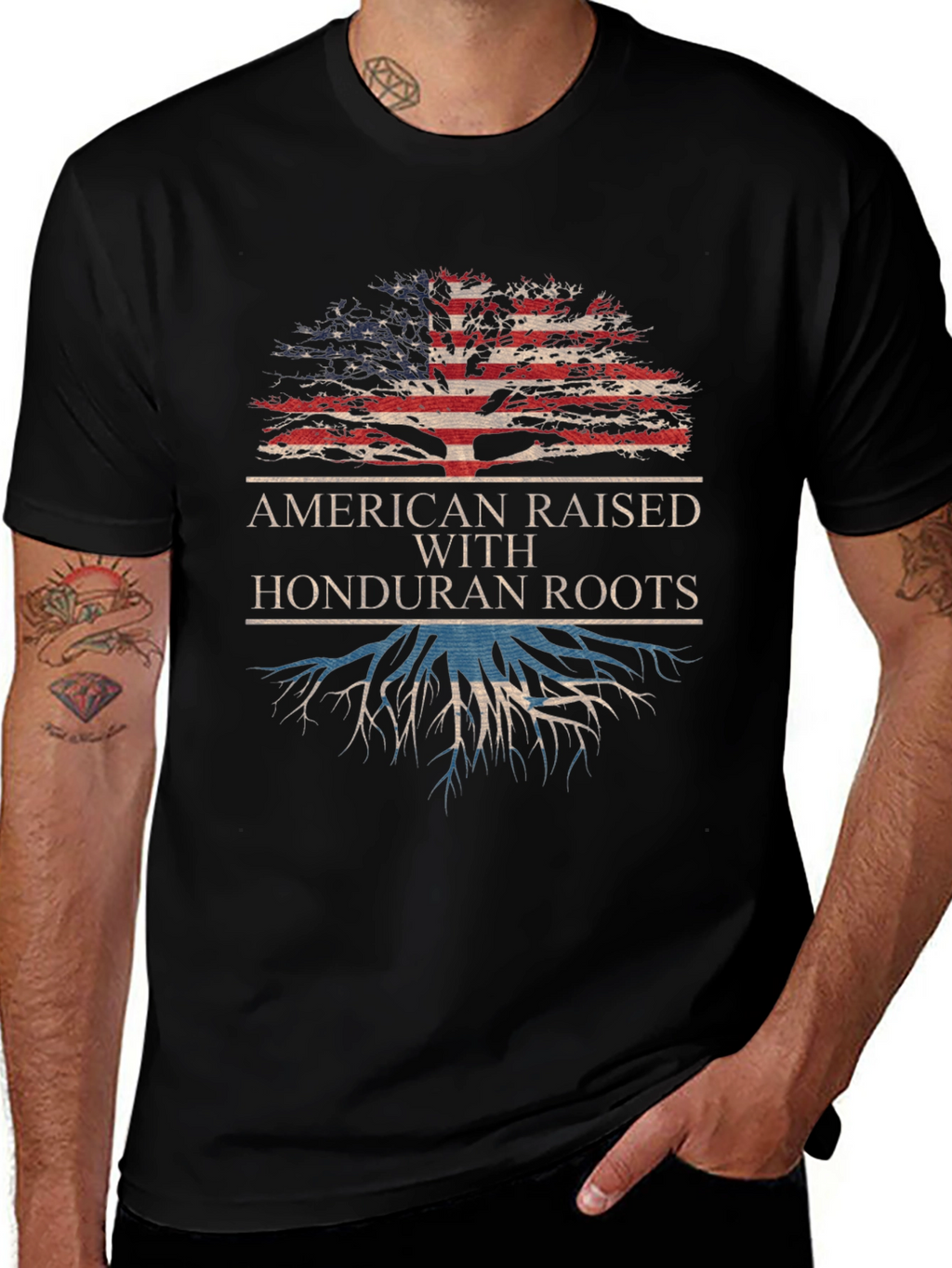 American Raised with Honduran Roots T-Shirt