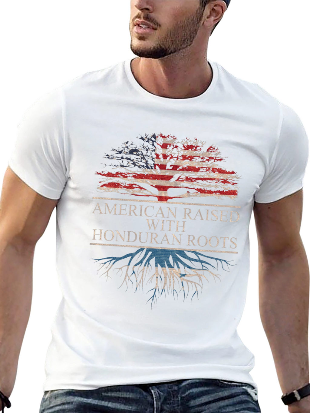 American Raised with Honduran Roots T-Shirt