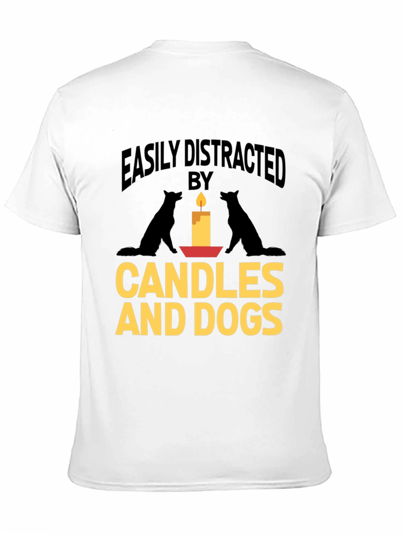 Easily Distracted By Dogs and Candles Graphic Tee