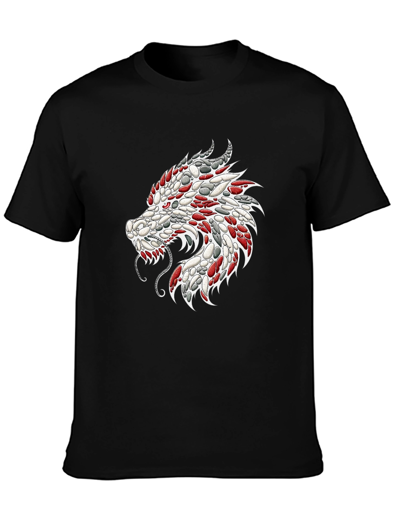 Dragon Head Graphic Tee - Cool Stone Design