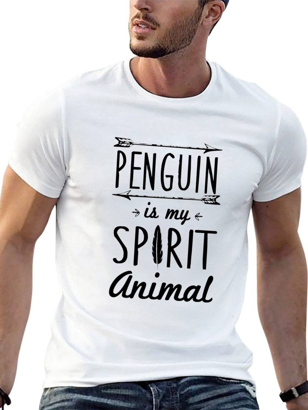 Penguin Spirit Animal Graphic T-Shirt