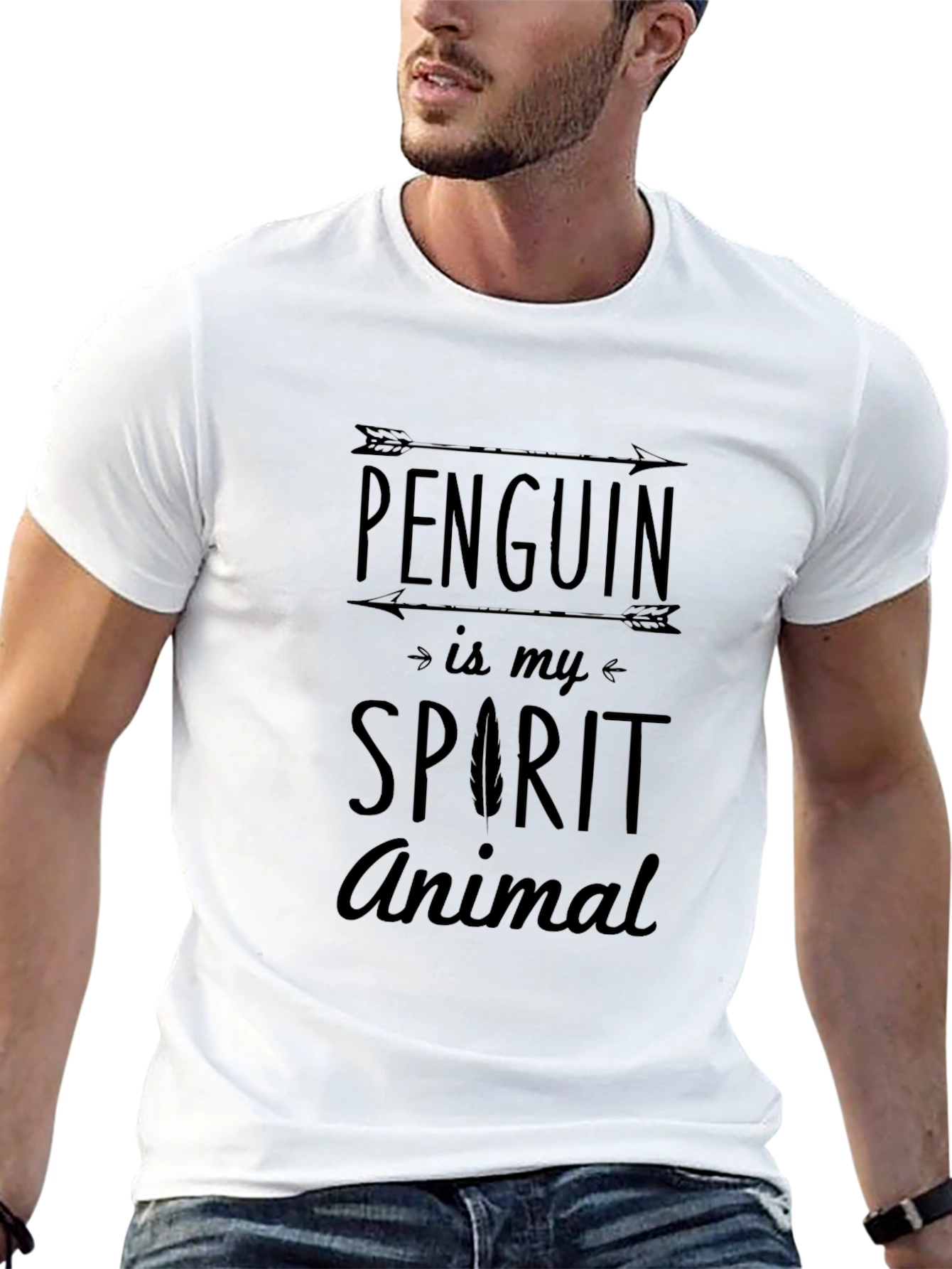Penguin Spirit Animal Graphic T-Shirt