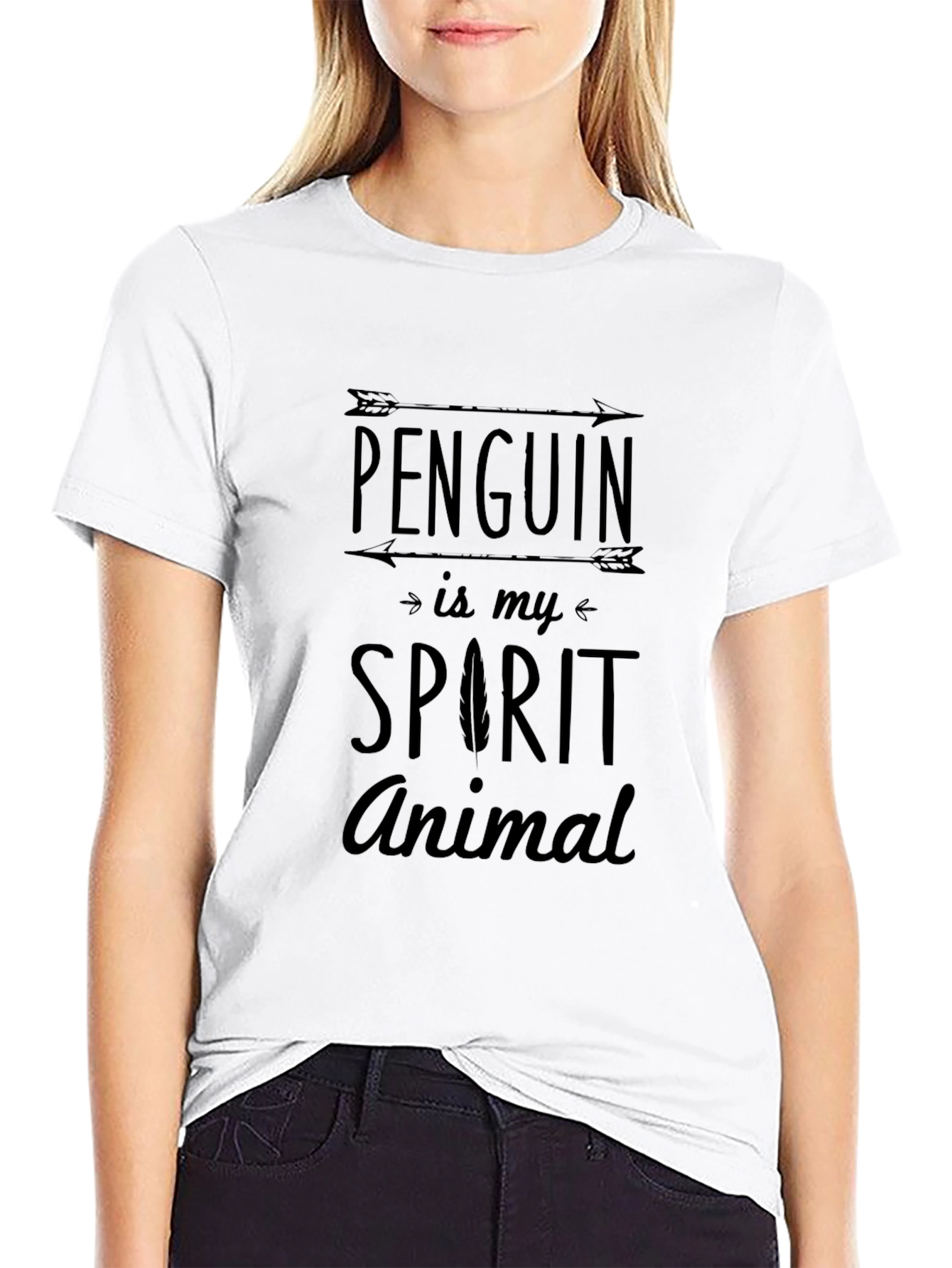Penguin Spirit Animal Graphic T-Shirt