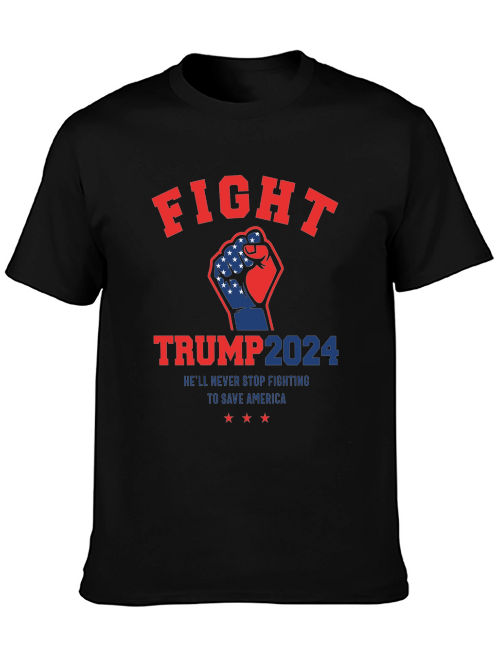 Fight Trump 2024 T-Shirt - Patriotic USA