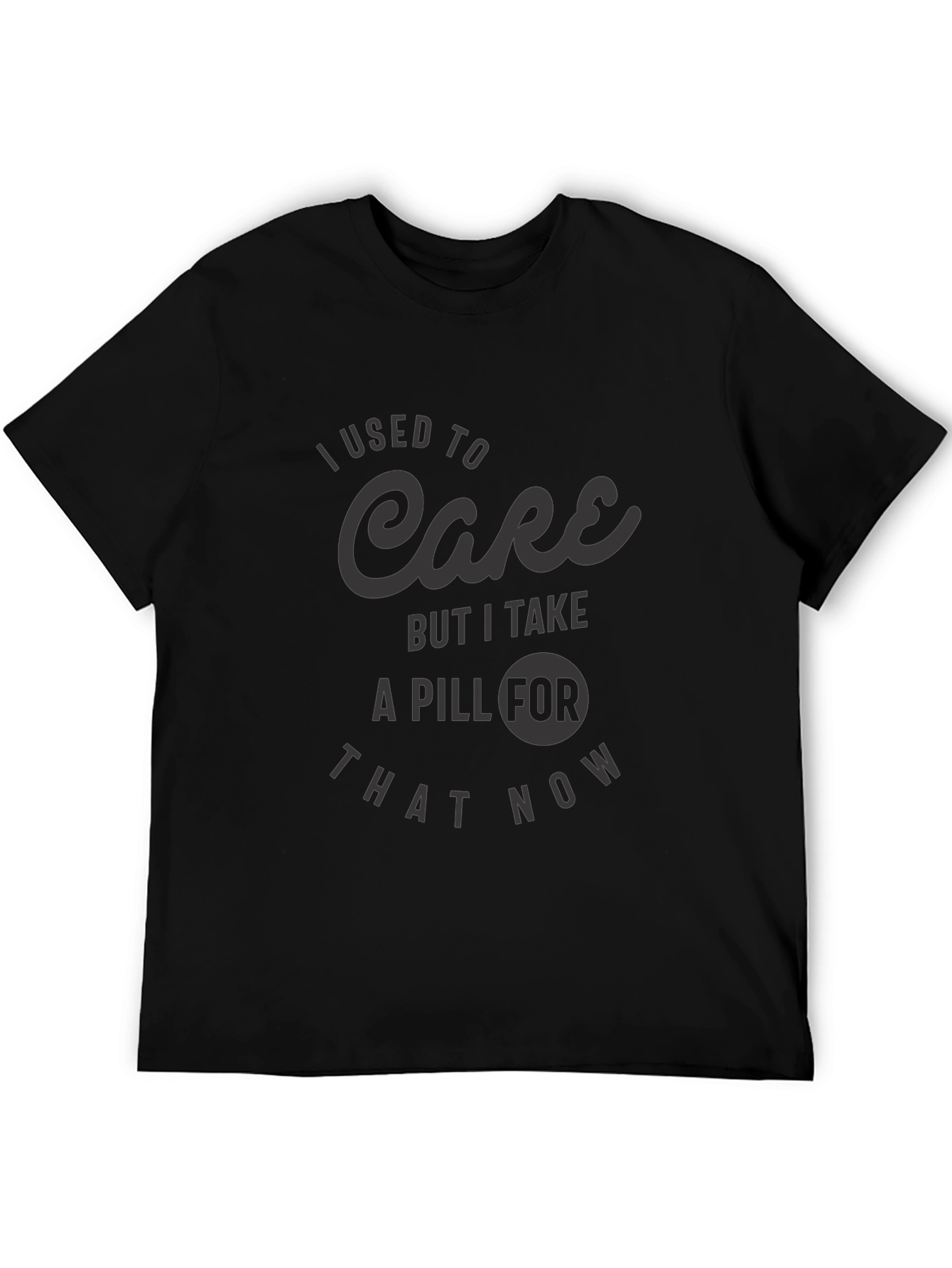 I Used to Care Graphic Tee - Black