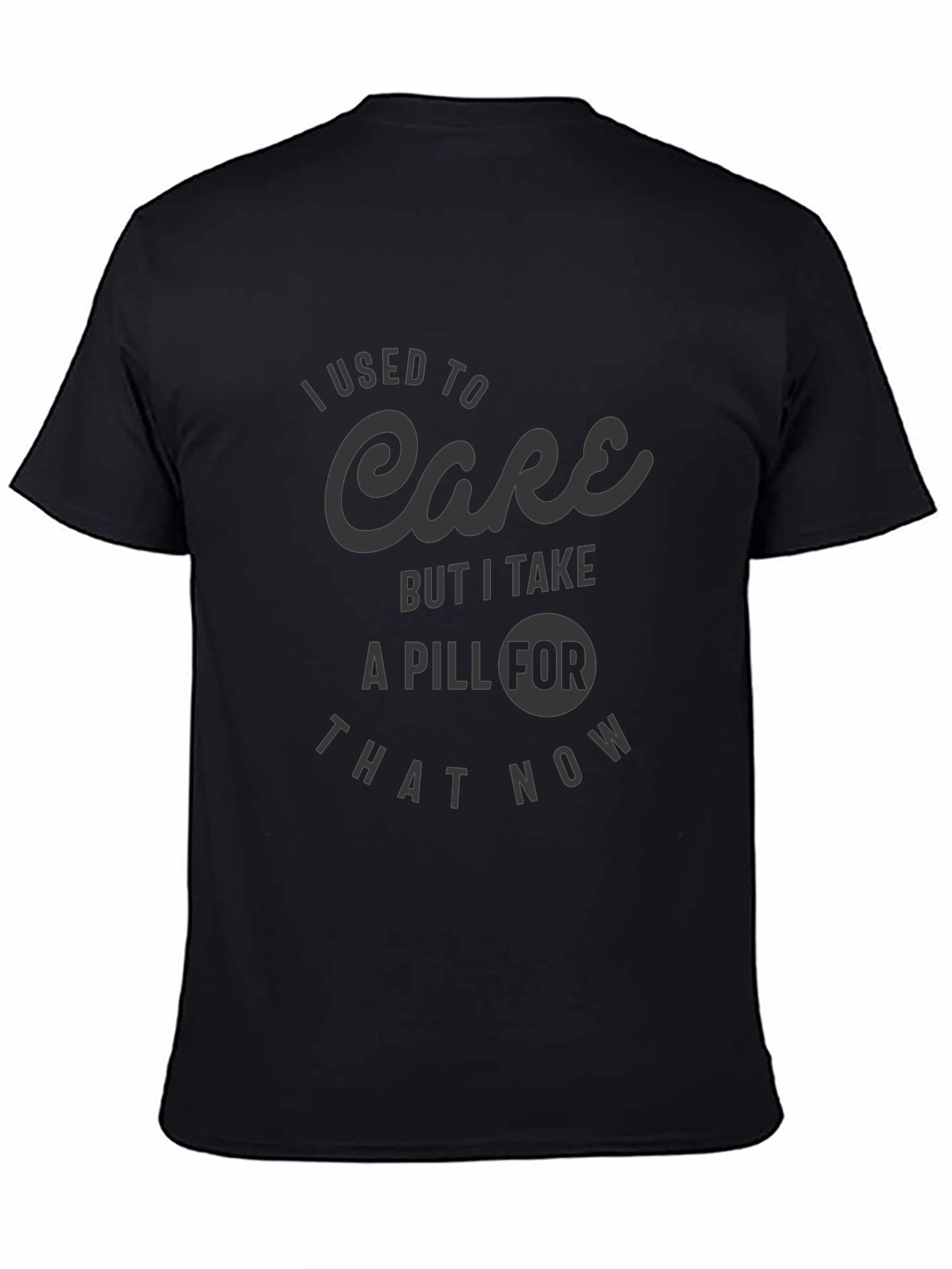 I Used to Care Graphic Tee - Black
