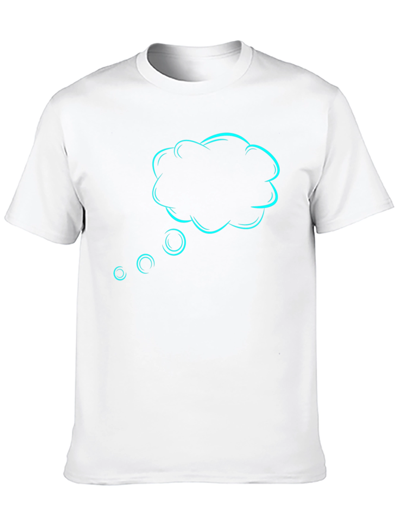 Thinking Cloud Graphic T-Shirt - Cool Design