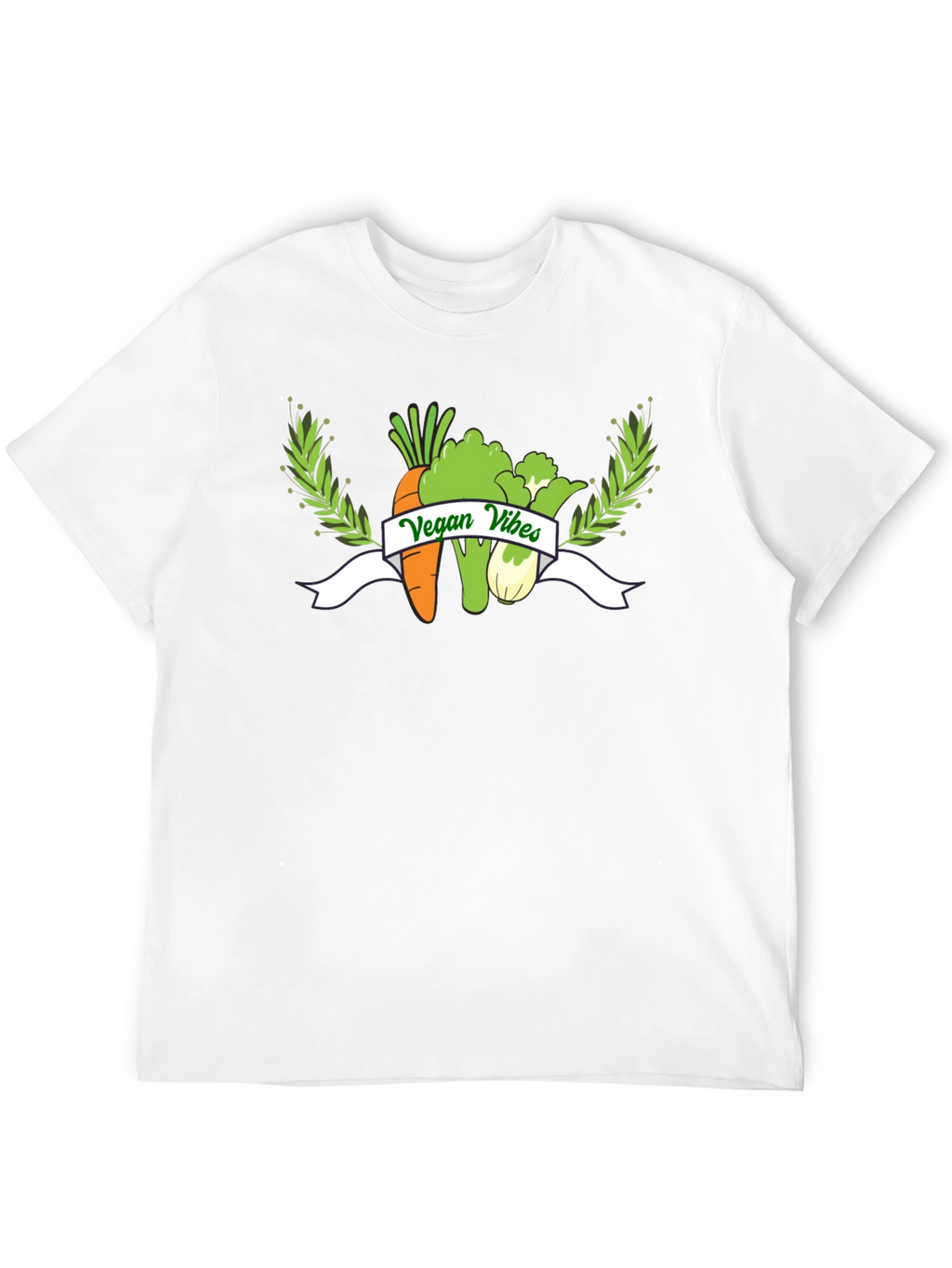 Vegan Vibes Graphic T-Shirt - Black