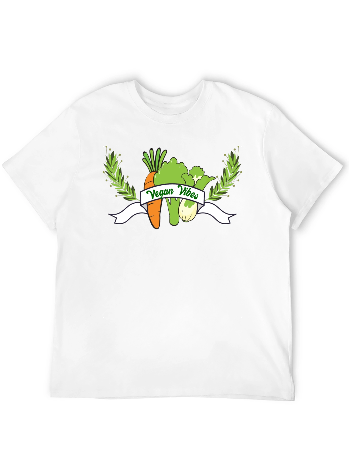 Vegan Vibes Graphic T-Shirt - Black